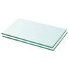 vidaXL Schappen 2 st 30x12 cm glas transparant