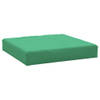 The Living Store Palletkussen Groen - Oxford Stof - 60 x 60 x 8 cm - Waterafstotend