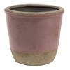 Clayre & Eef Roze Decoratie bloempot Ø 19*19 cm 6CE1380XL