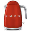 SMEG Waterkoker - 2400 W - rood - 1.7 liter - KLF03RDEU