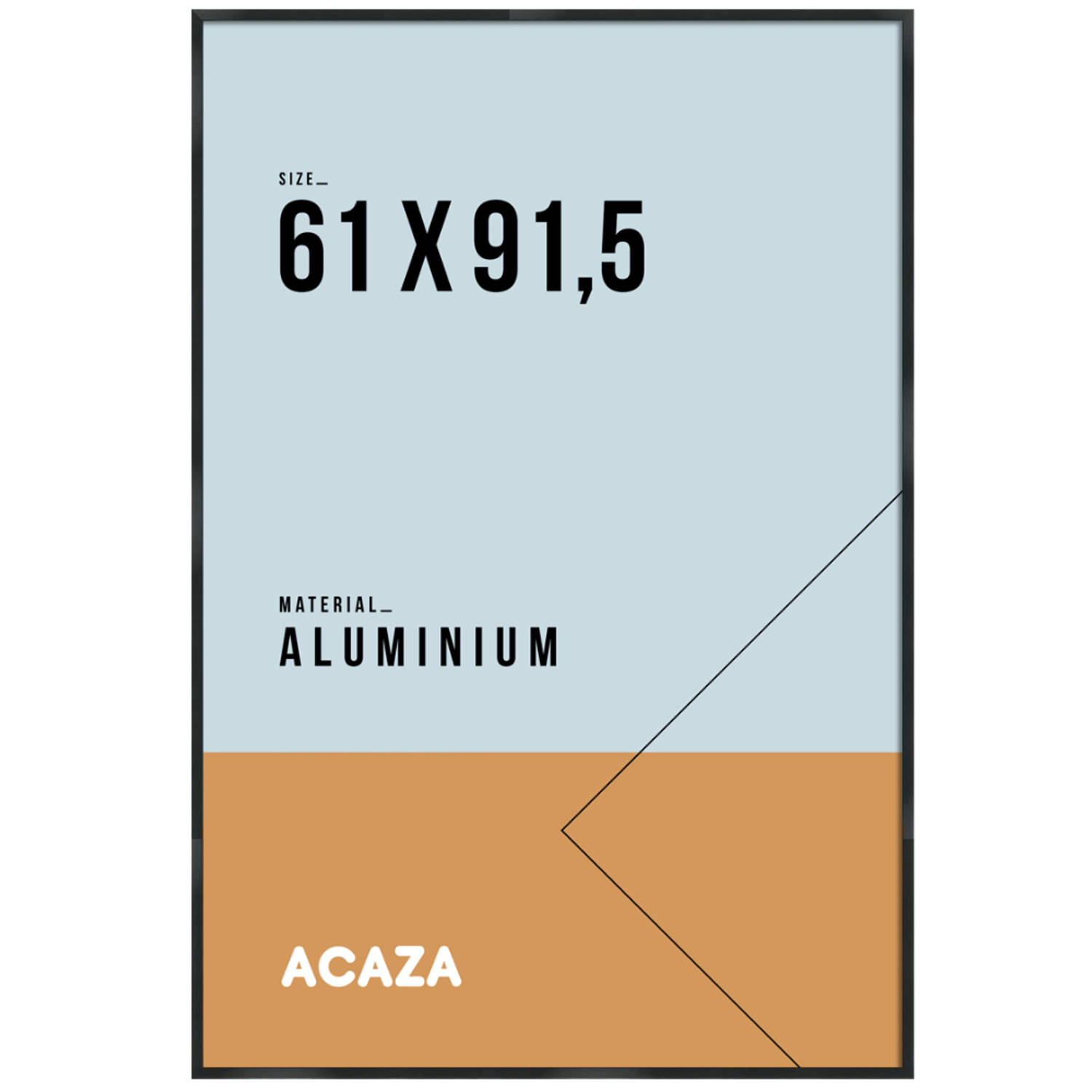 Acaza Foto Kader, Lijst Geschikt Voor Foto's Of Posters Van 61 Cm X 91,5 Cm, Aluminium, Plexiglas, Z