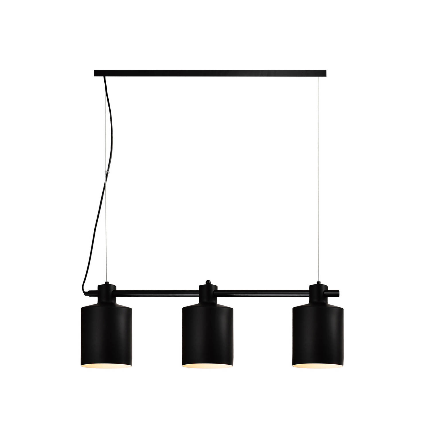 Quvio Hanglamp 3-lichts Ronde Kap Quv5062l-black