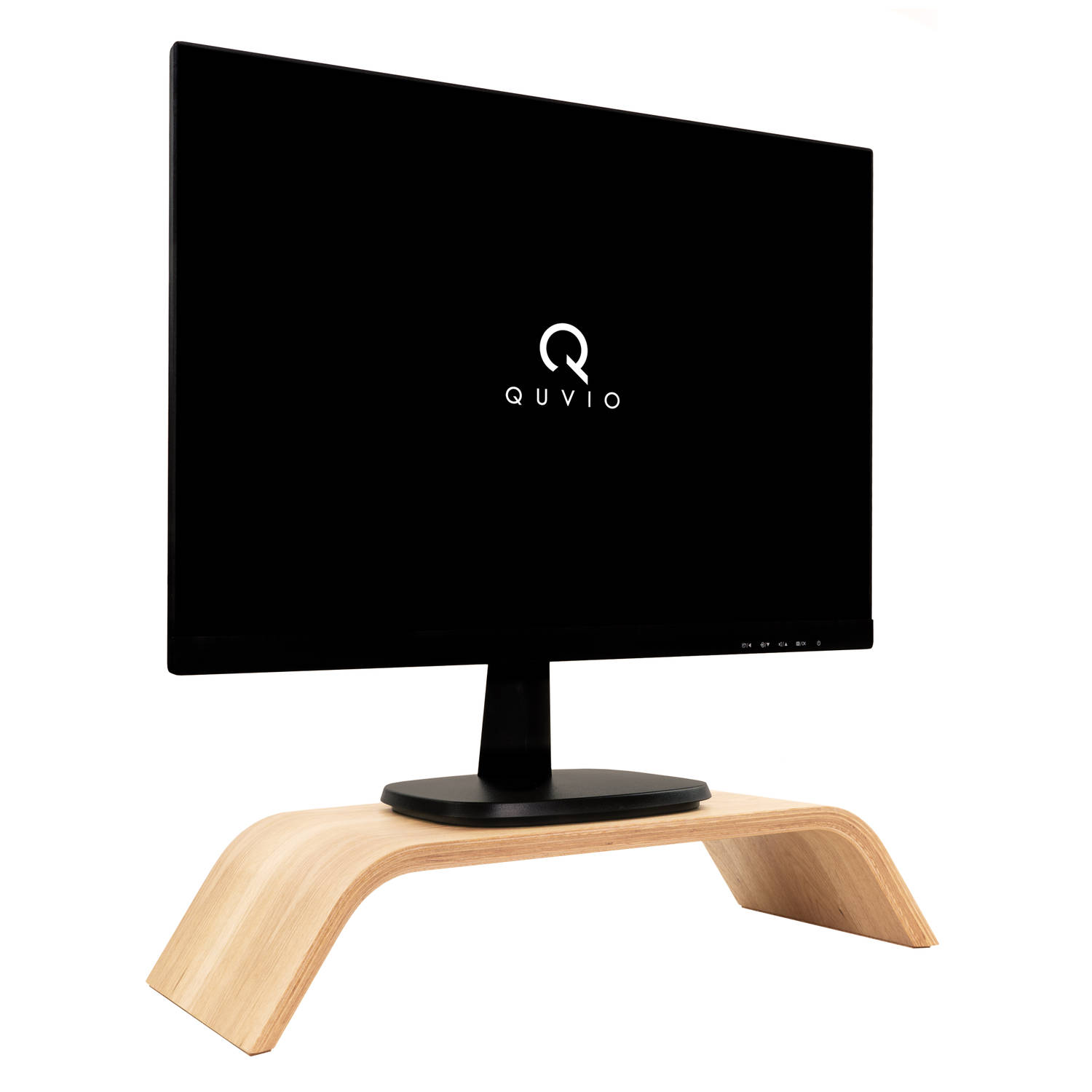 Quvio Computer Monitor Standaard Hout - Licht Bruin aanbieding