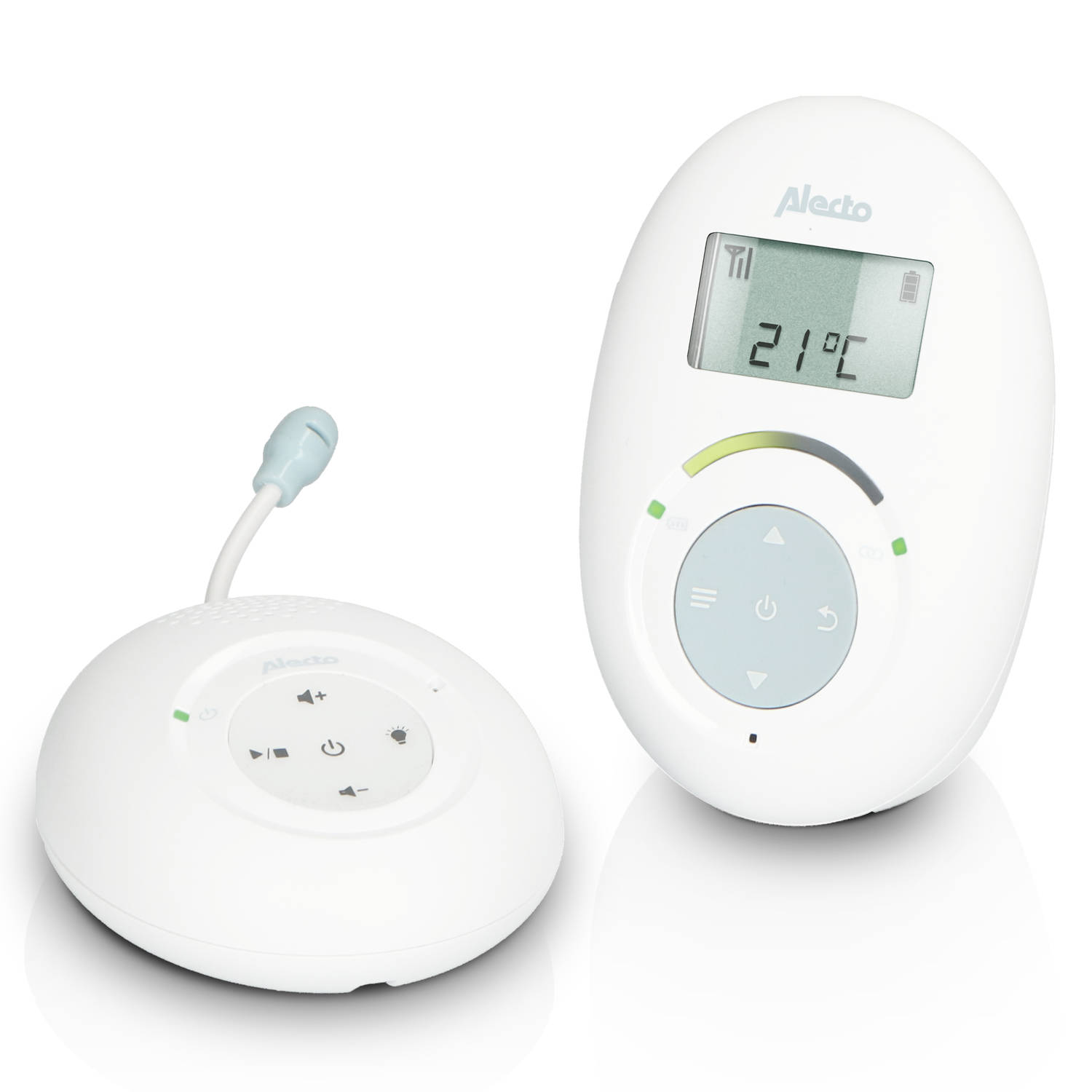 Full Eco DECT babyfoon Alecto DBX120 Wit-Blauw