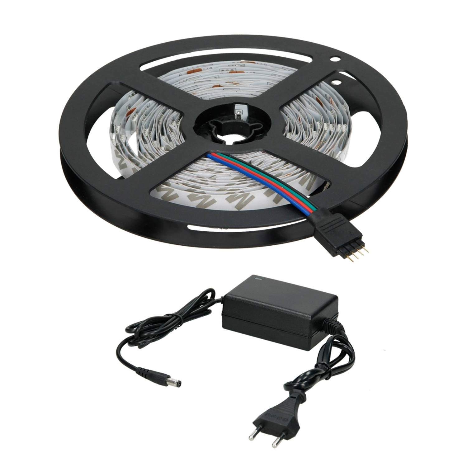 LED Tape 2m SMD 3528 Koud Wit Waterdicht 60 LED/m met voeding 2A