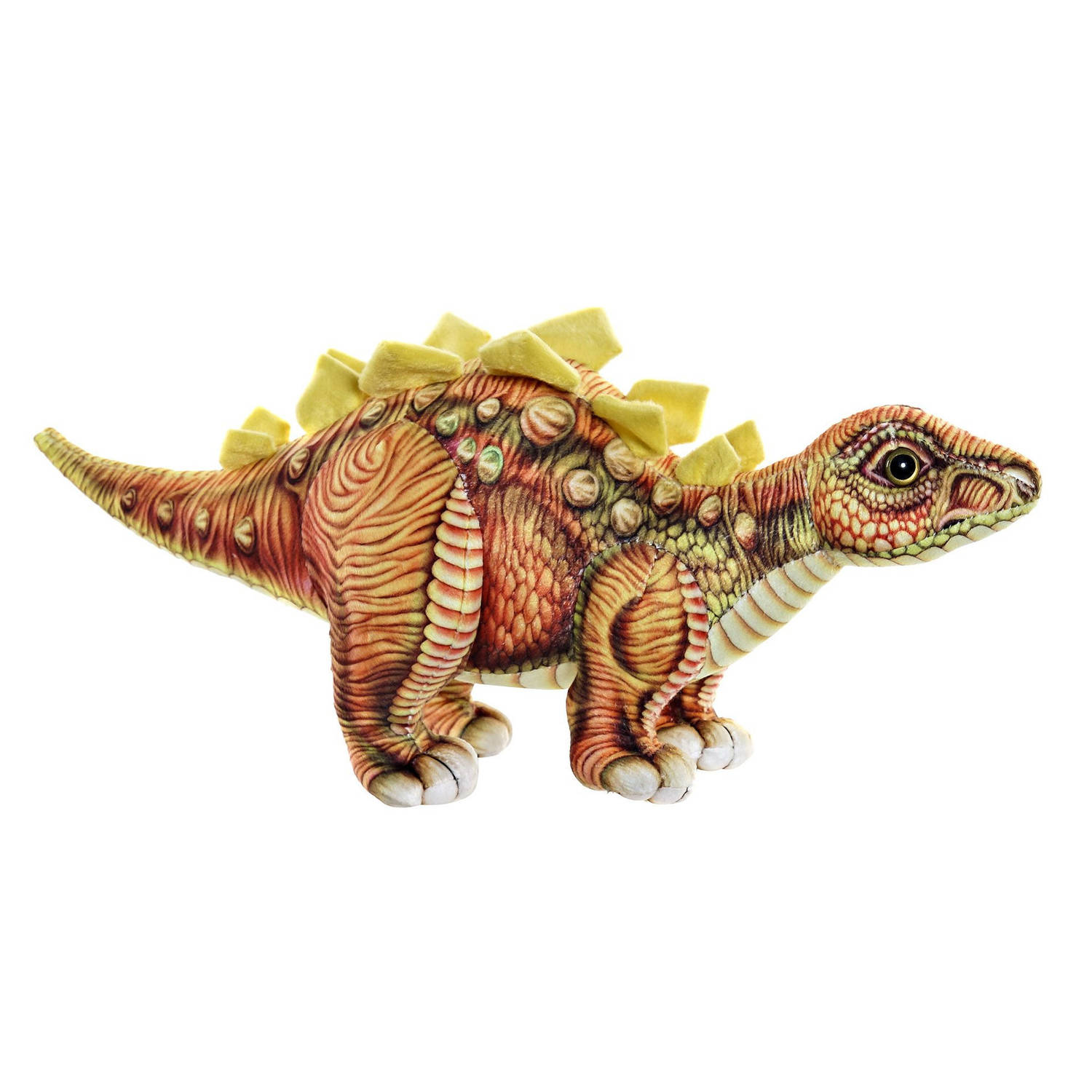 Pluche knuffel dinosaurus Stegosaurus 38 cm - Speelgoed prehistorie dino knuffeldieren voor kinderen