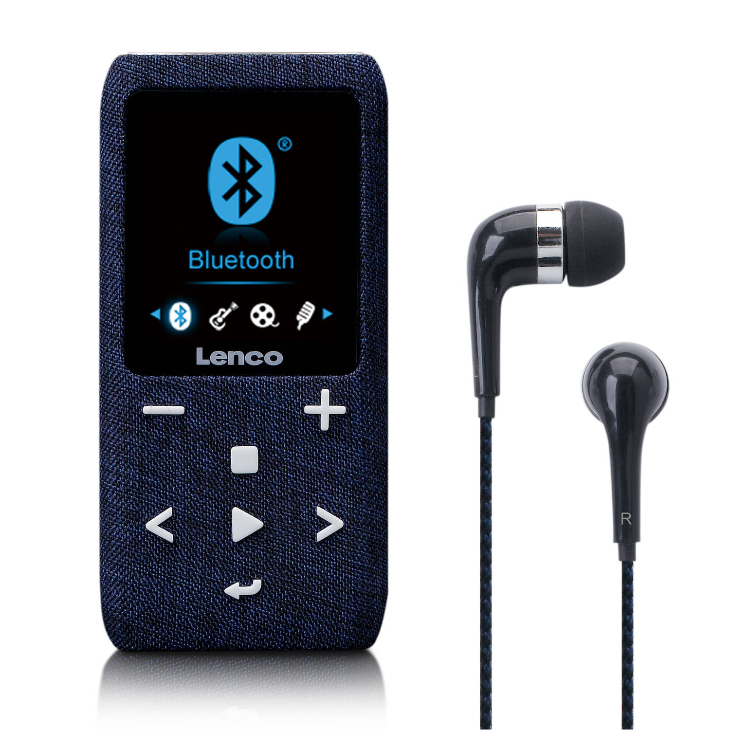 Lenco Xemio-861BU - MP3-speler met Bluetooth® en 8 GB micro SD - Blauw