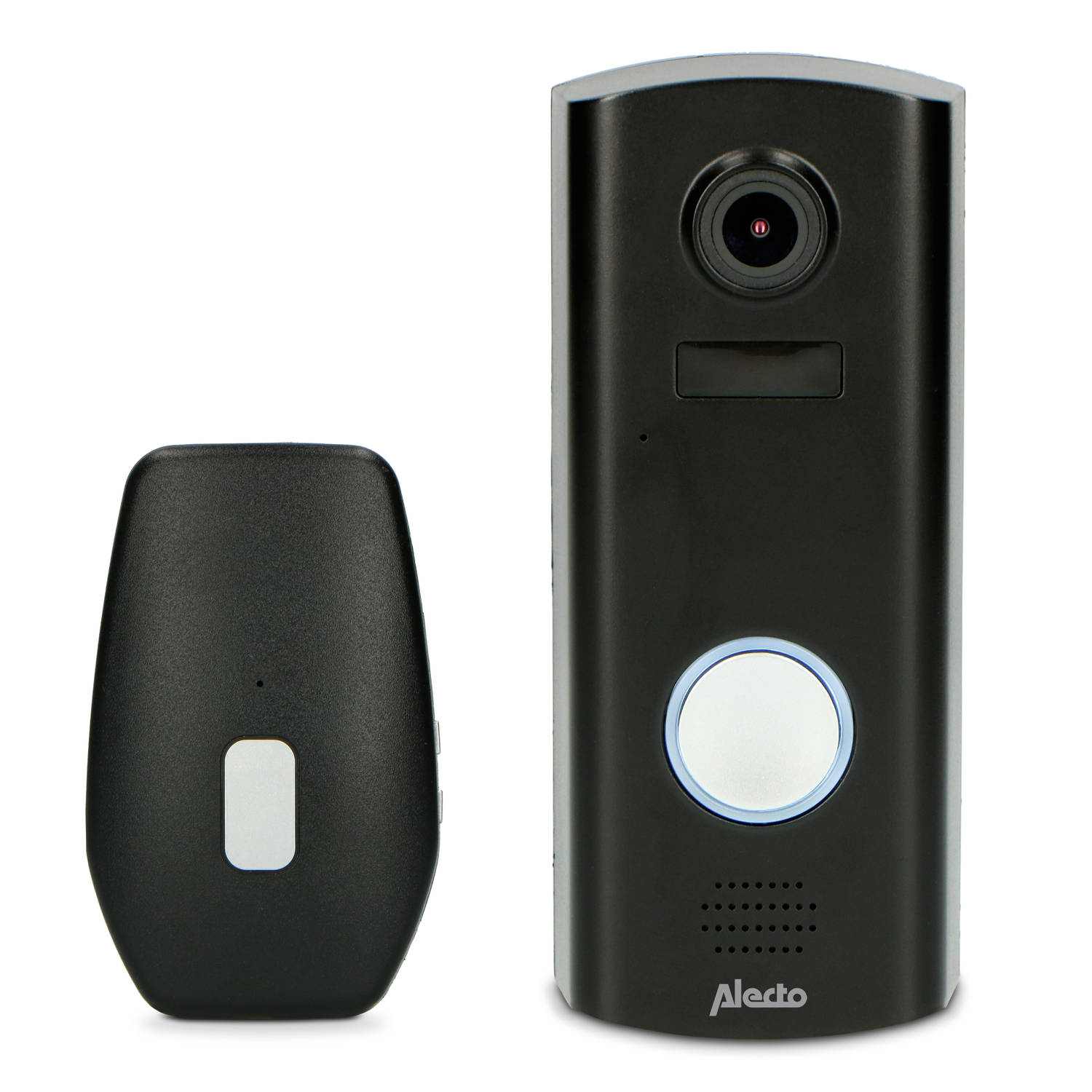 Video deurbel met camera en wifi Alecto DVC600IP Zwart