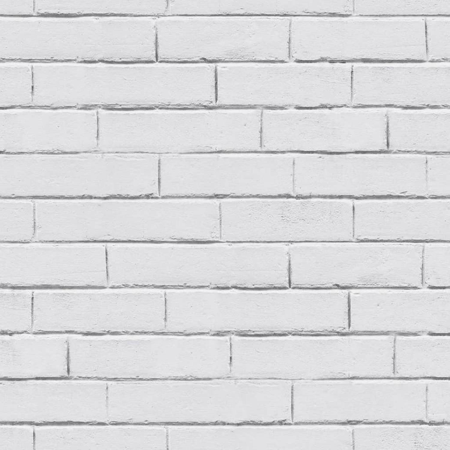 Good Vibes Behang Brick Wall Grijs