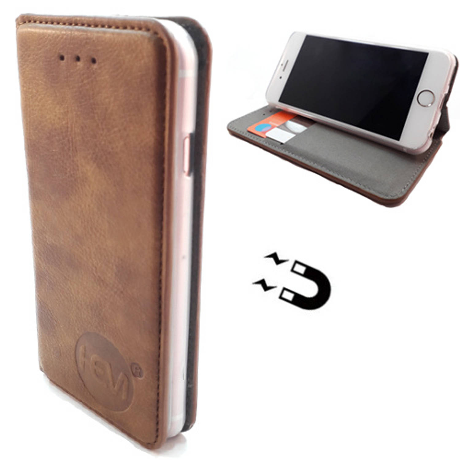 Apple Iphone 12 Pro Max Bronzed Brown Ultra Dun Portemonnee Hoesje Lederen Wallet Case Tpu Book Case