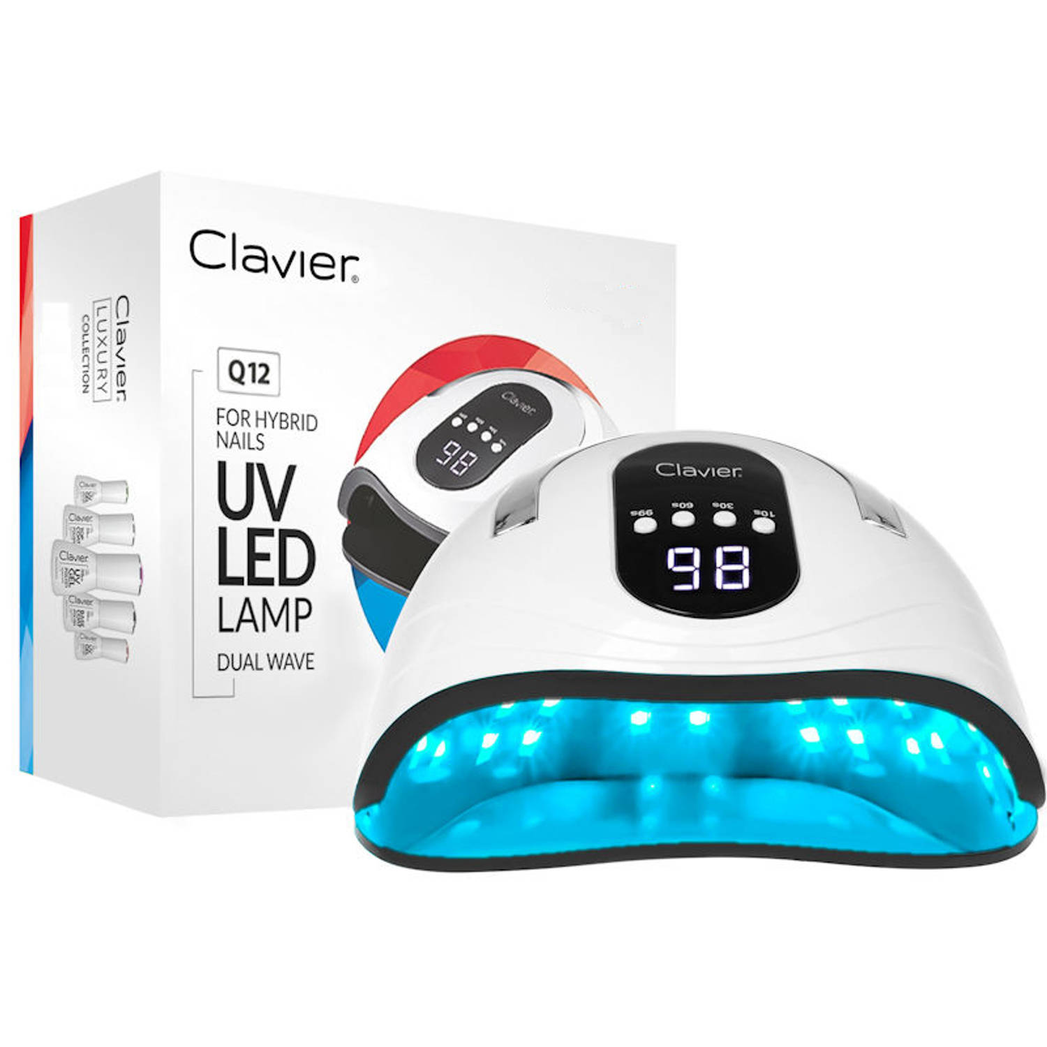 Clavier UV/LED Nagellamp 120W - Wit - Q12