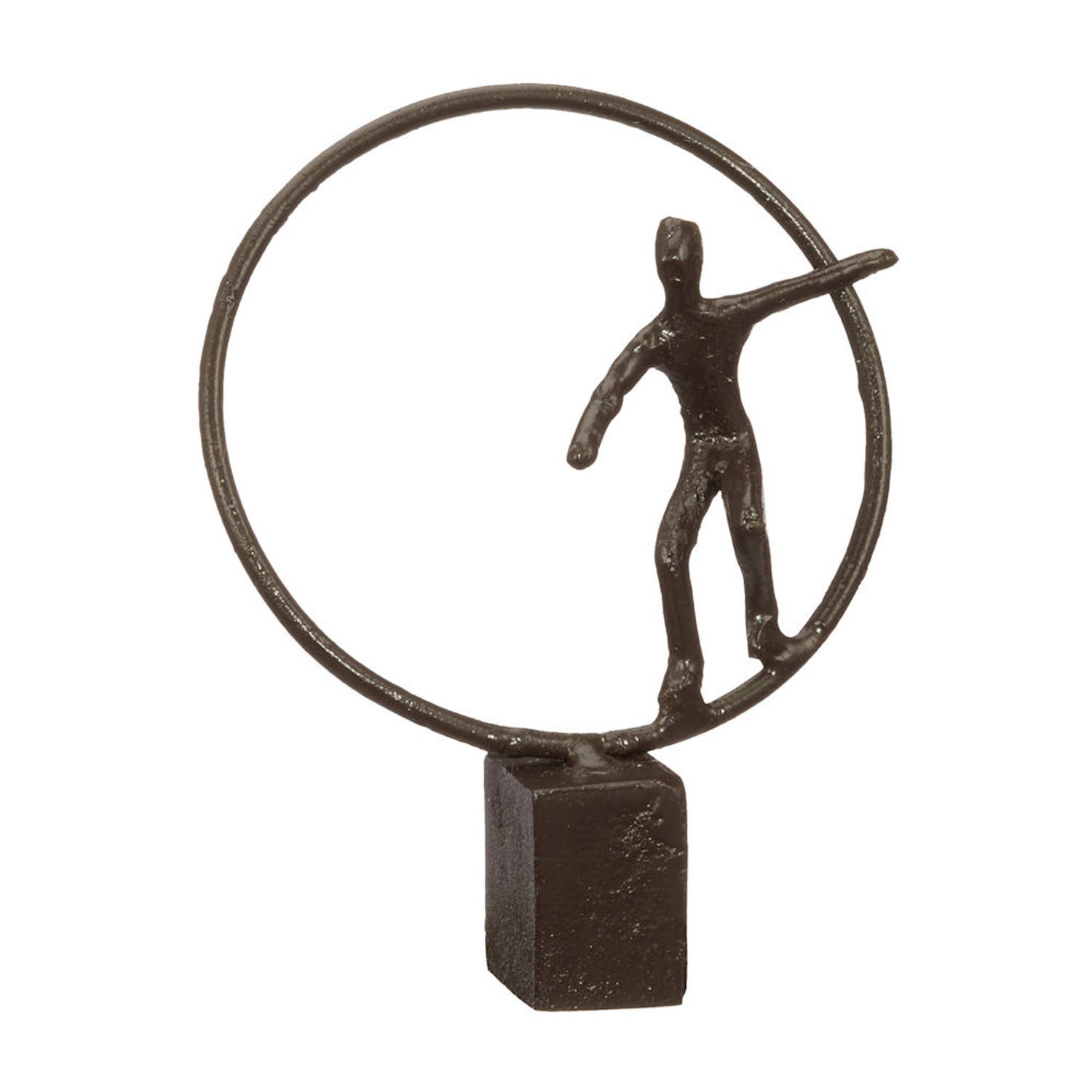 Decopatent® Beeld Sculptuur Balans Balance Sculptuur Van Metaal -