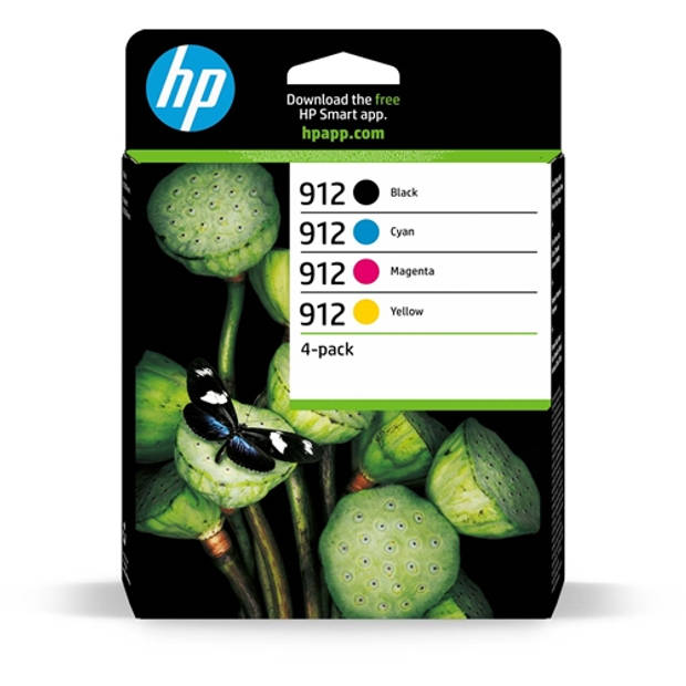 HP cartridge 912 inkt - Instant Ink (4 kleuren)