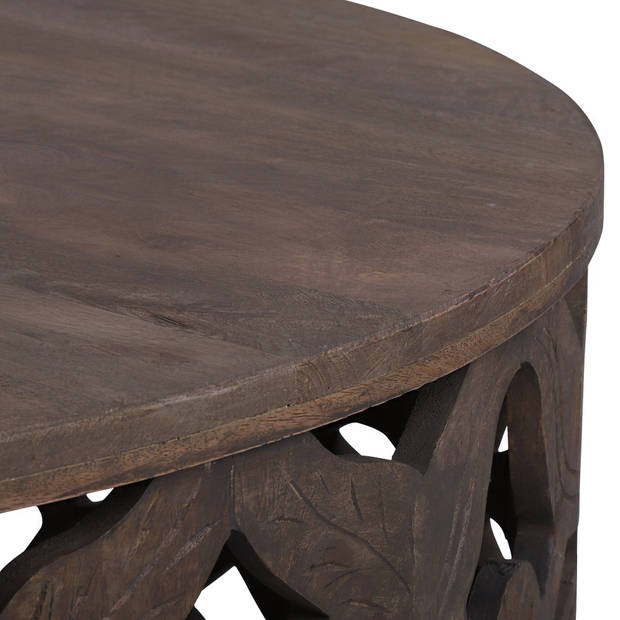 WOMO-DESIGN Salontafel naturel, Ø 100x45 cm, mangohout