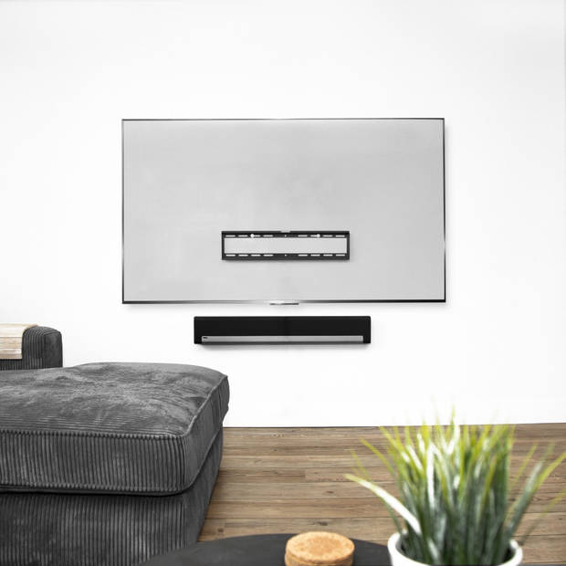 VONROC Vaste TV muurbeugel voor 37 t/m 85 Inch – Universeel tot 60 kg. – Incl. montagematerialen