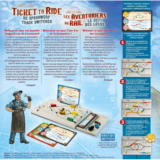 Asmodee Spel Logiquest Ticket To Ride - De Spoorwerf