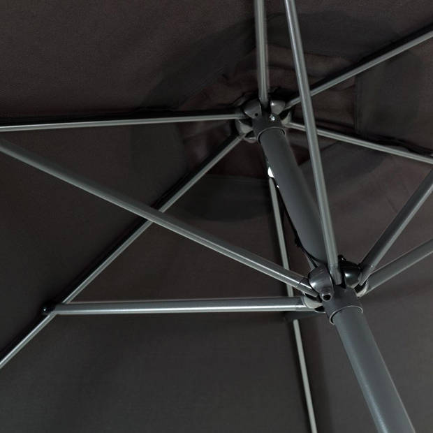 Staande Parasol in aluminium - Stokparasol van 200x300 cm - zwart