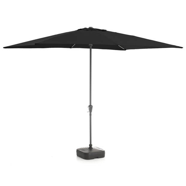 Staande Parasol in aluminium - Stokparasol van 200x300 cm - zwart