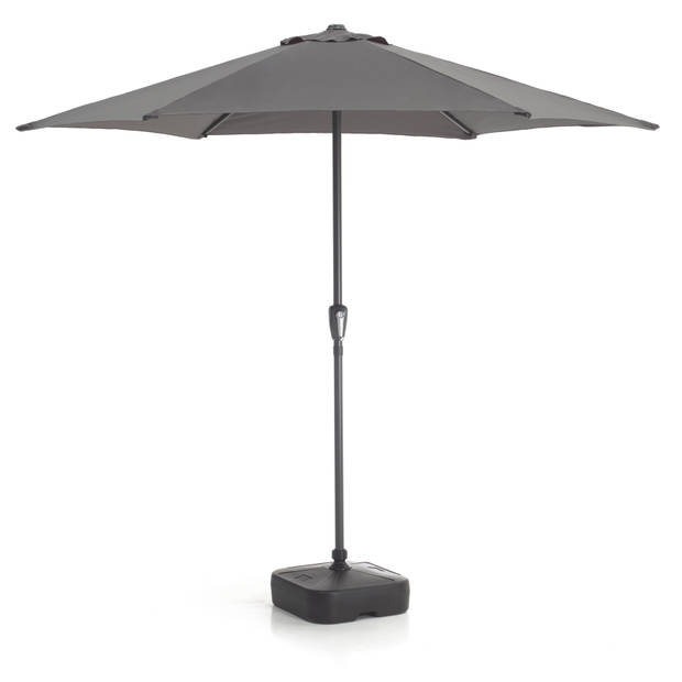 Stokparasol in aluminium - Ronde Parasol met 270 cm diameter - Grijs