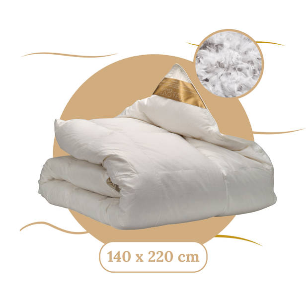 Ten Cate Dekbed - Donzen Dekbed 140x220 - 4 Seizoenen Dekbed - 90% Ganzendons - Zomerdekbed & Winterdekbed