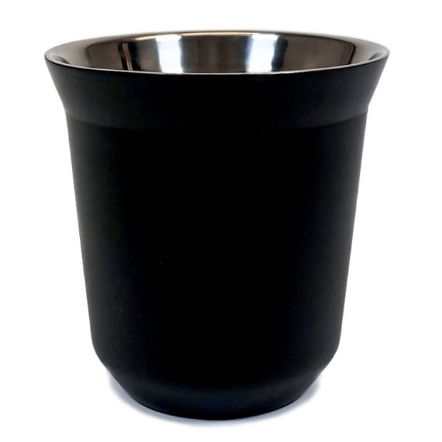 Krumble Koffiekop staal - Zwart