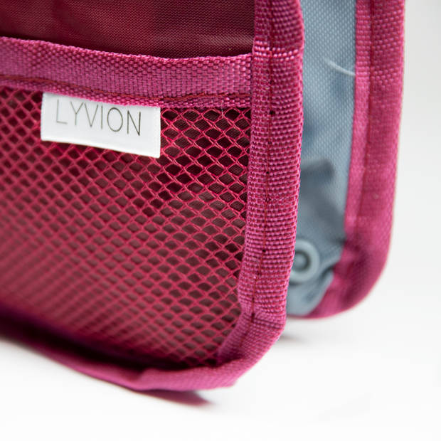 LYVION - Bag in bag hand tas organizer - Donker wijn rood