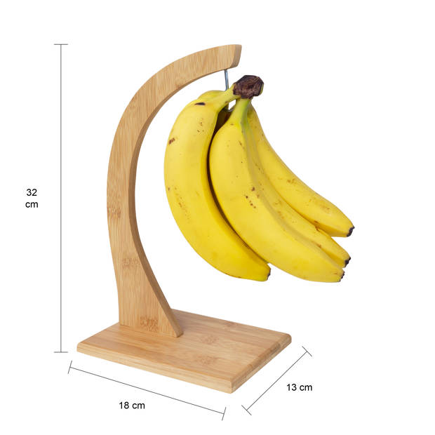 QUVIO Bananenhouder of druivenhouder hout