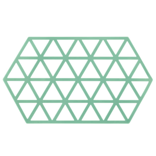 Krumble Siliconen pannenonderzetter Hexagon lang - Groen