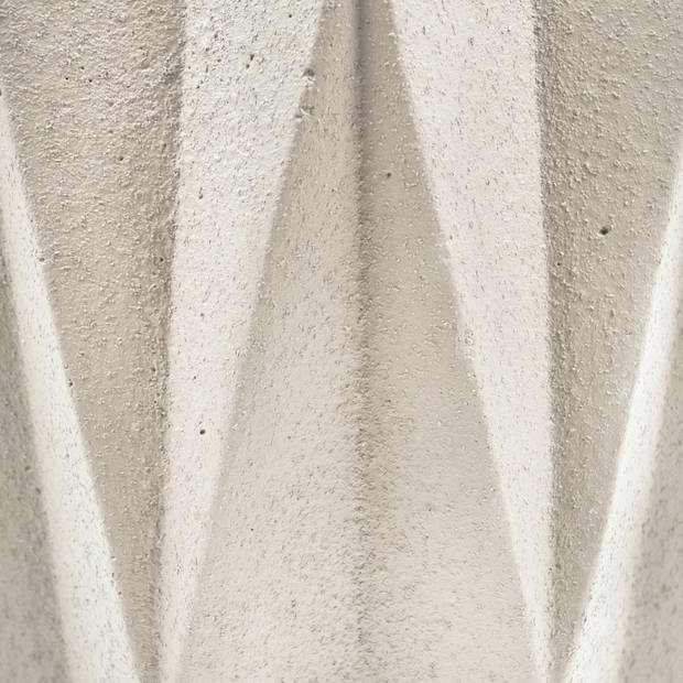 QUVIO Bloempot cement 15 x 15 x 14 cm - Wit
