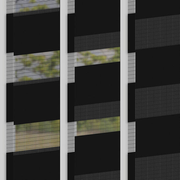Dubbel rolgordijn zwart, 70x150 cm, Klemmfix zonder boren