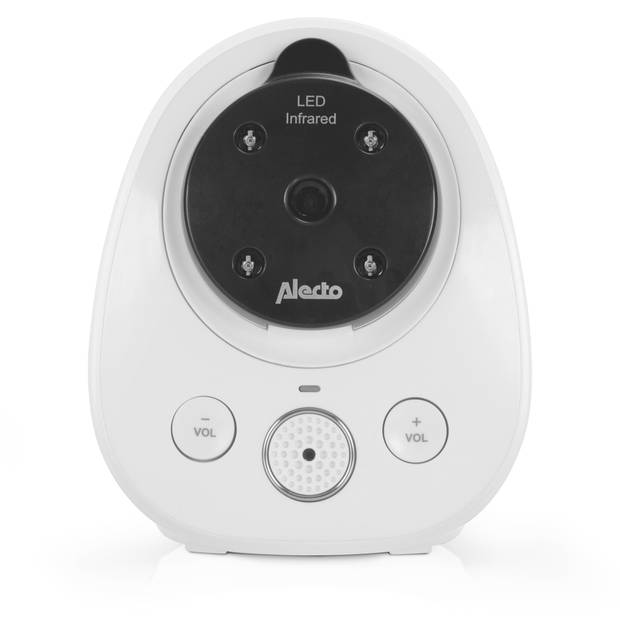 Babyfoon met camera en 2.4" kleurenscherm Alecto Wit-Antraciet