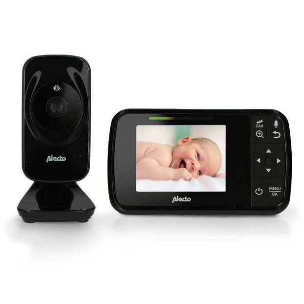 Babyfoon met camera 3.5" Alecto DVM135BK Zwart