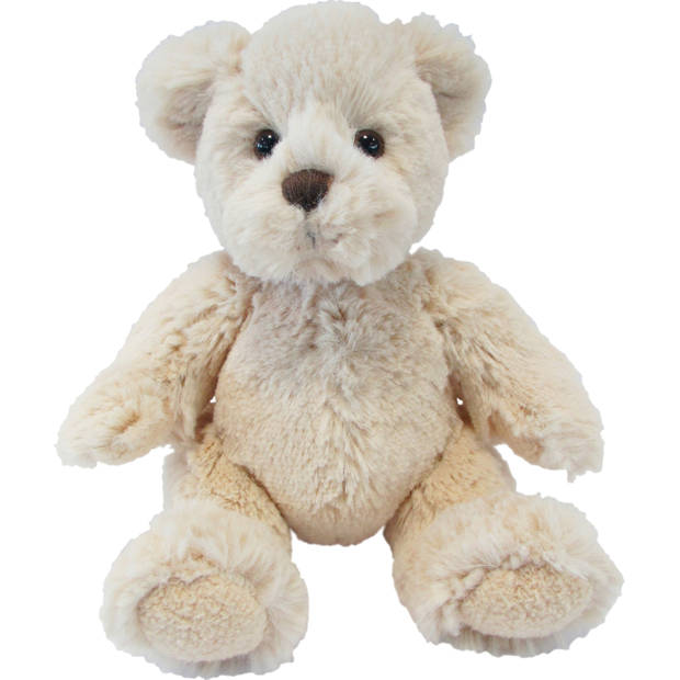 Pluche knuffel dieren teddy beer beige 19 cm - Knuffelberen