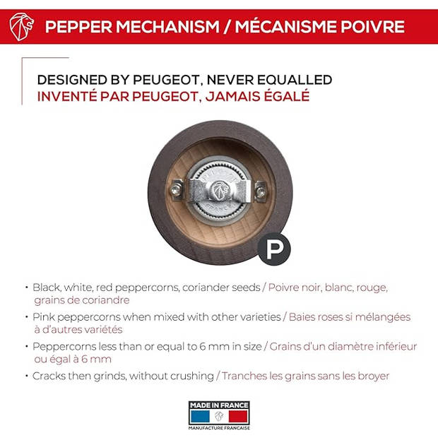 Peugeot Pepermolen Paris Chocolat 22 cm