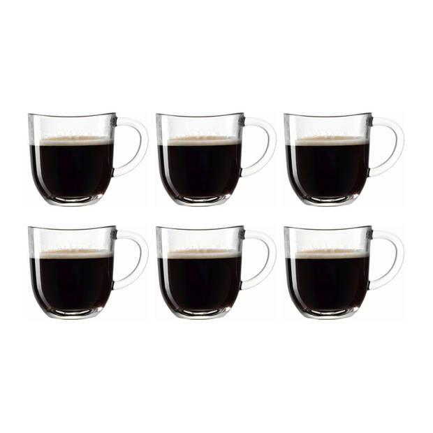 Leonardo Koffieglazen Napoli 280 ml - 6 stuks