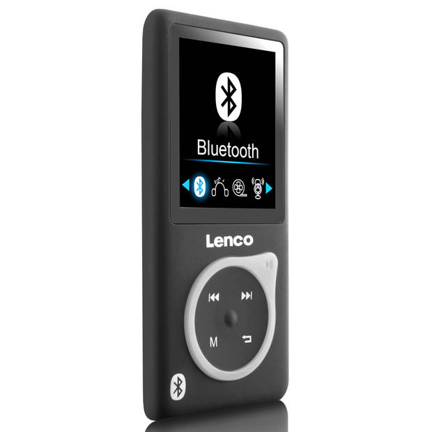 MP3/MP4 speler met Bluetooth® en 8 GB micro SD kaart Lenco Zwart-Grijs