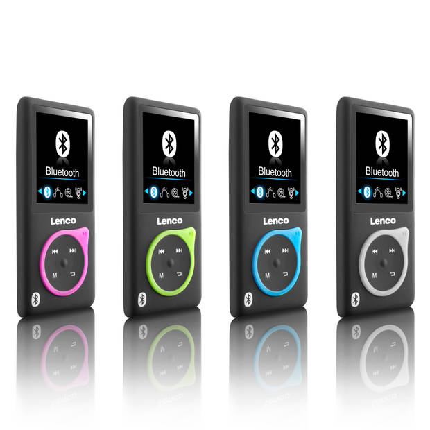 MP3/MP4 speler met Bluetooth® en 8 GB micro SD kaart Lenco Zwart-Grijs