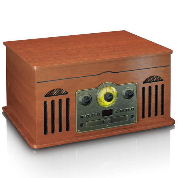 Platenspeler - CD - Radio - Cassette - Luidspreker Classic Phono TCD-2600 Walnut Walnoot