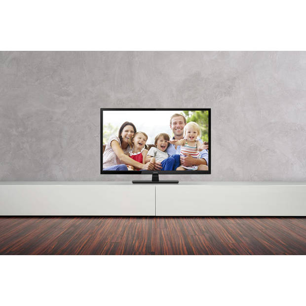 HD LED TV met 28 inch en DVB/T/T2/S2/C met ingebouwde DVD speler Lenco Zwart