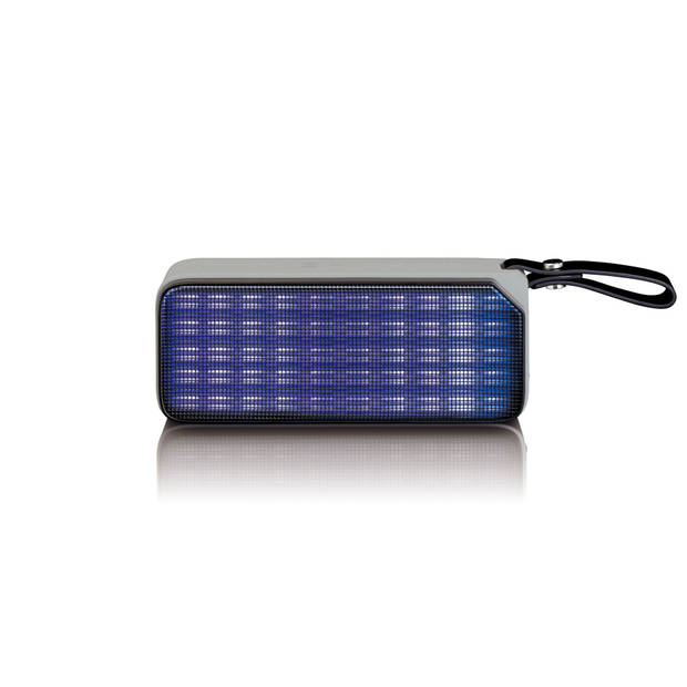 Bluetooth® speaker spatwaterdicht met party lights Lenco Grijs-Zwart