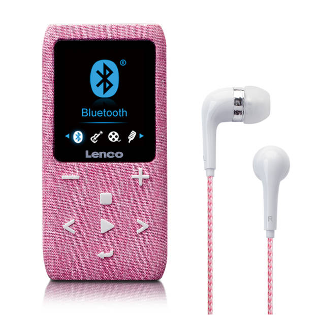 MP3/MP4 speler met Bluetooth® en 8 GB micro SD kaart Lenco Roze