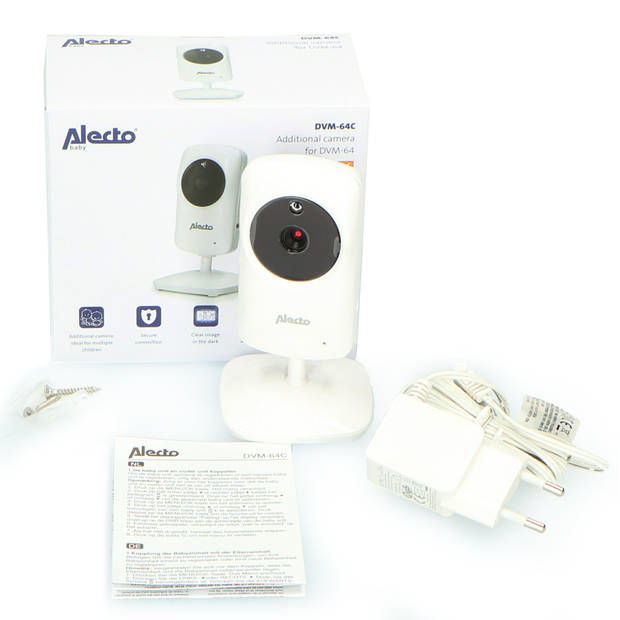 Extra camera voor DVM-64 Alecto Wit