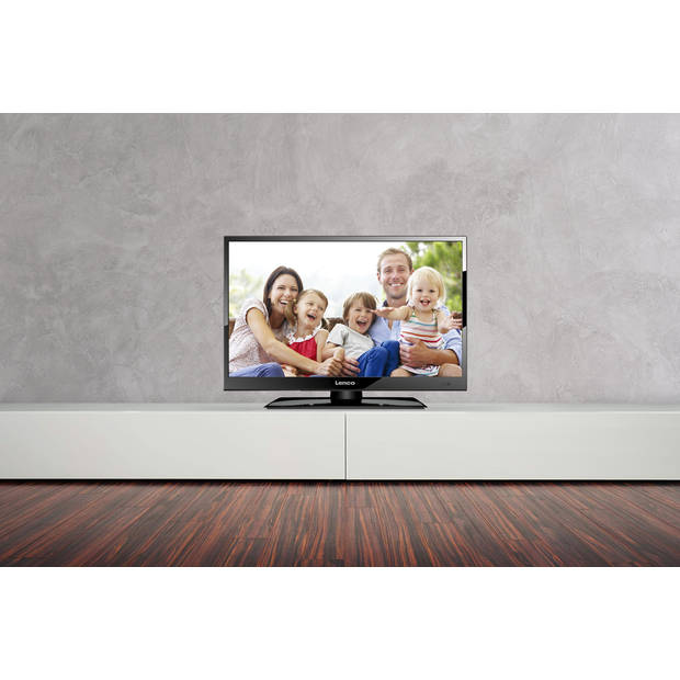 HD LED TV 16" DVB-T/T2/S2/C Ingebouwde DVD speler Lenco Zwart