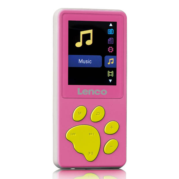 MP3/MP4 speler met 8 GB geheugen Lenco Roze