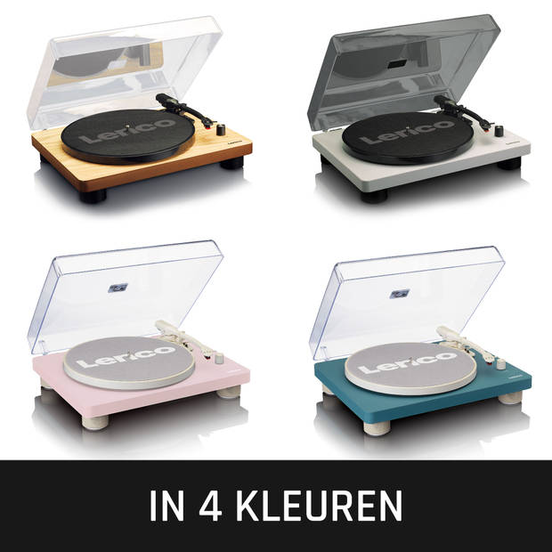 Platenspeler mét ingebouwde speakers USB Encoding Lenco Roze