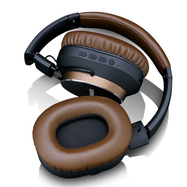 Bluetooth® koptelefoon met Active Noise Cancelling (ANC) Lenco Bruin-Zwart