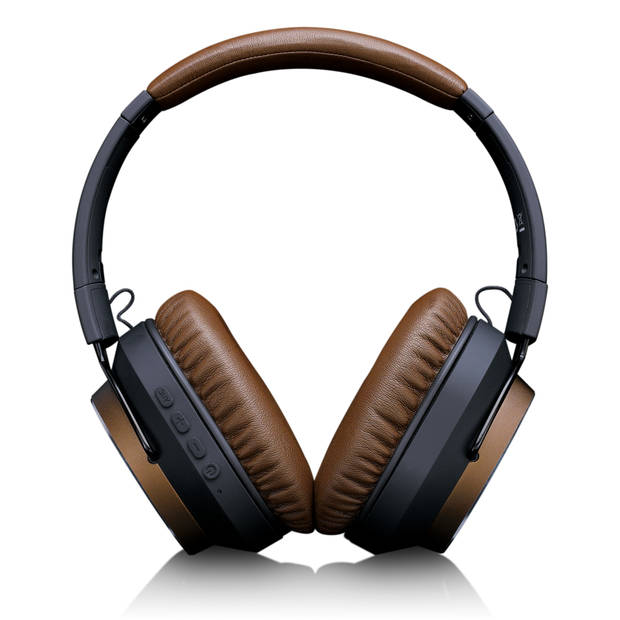 Bluetooth® koptelefoon met Active Noise Cancelling (ANC) Lenco Bruin-Zwart