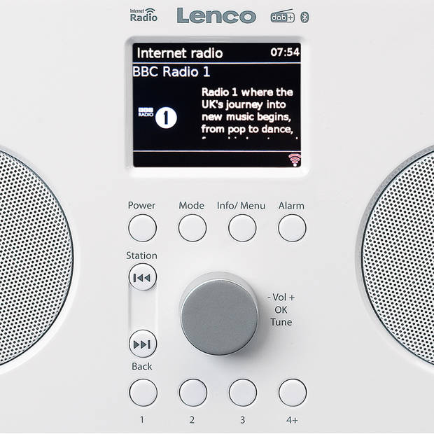 Internet / DAB+ FM Radio met Bluetooth® Lenco Hout