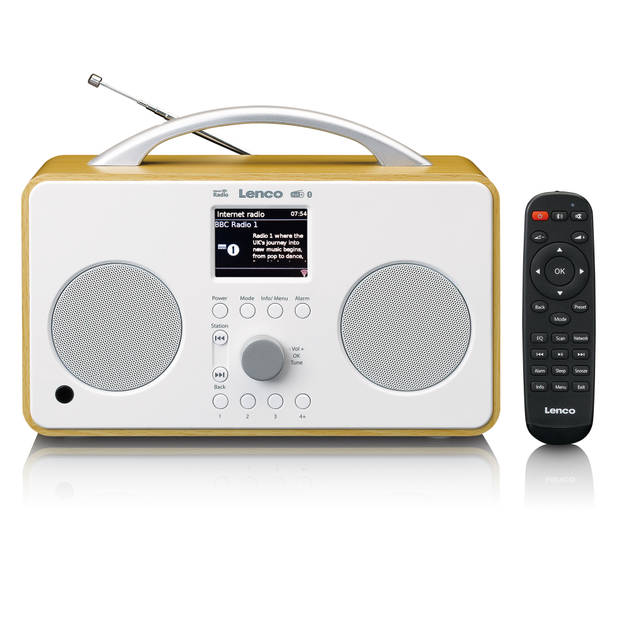 Internet / DAB+ FM Radio met Bluetooth® Lenco Hout