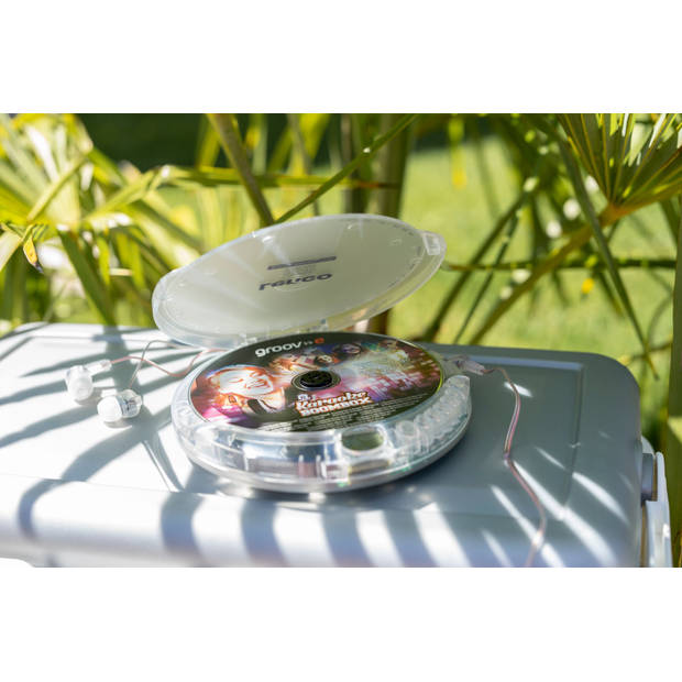 Portable CD-speler met anti-shock Lenco Transparant